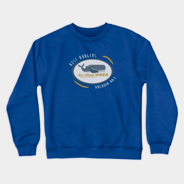 Two Whales Diner Shirt Crewneck Sweatshirt by fandemonium